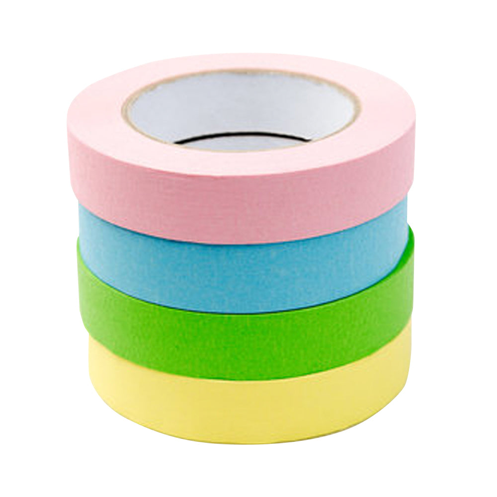 1" x 55 YDS Masking Tape - 4 Pack Assorted Pastel Colors