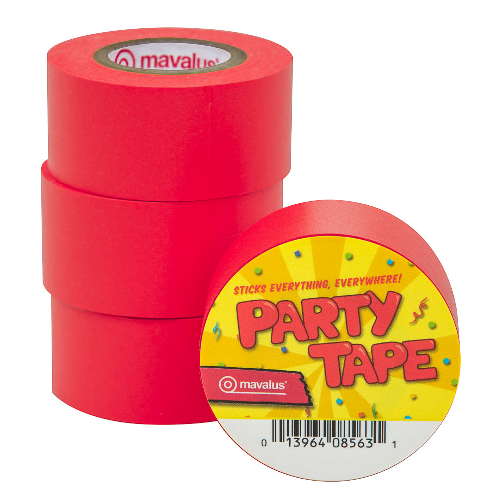 1" x 324" Party Tape - 4 Pack