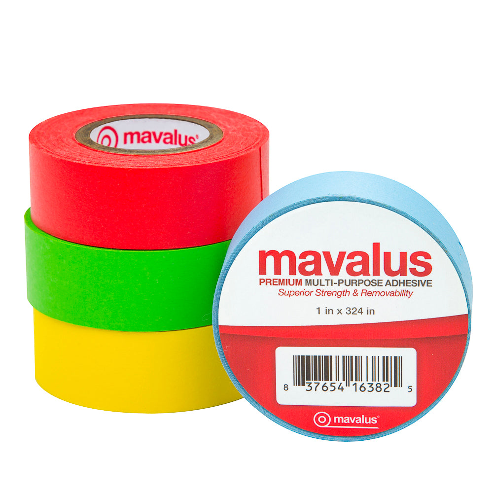3/4" x 324" Mavalus Tape - 4 Pack Assorted Colors